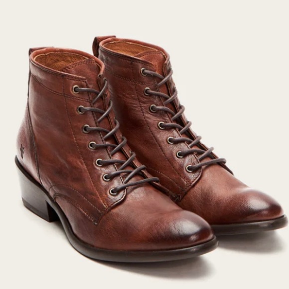 Frye Carson cognac leather boots - Picture 3 of 4
